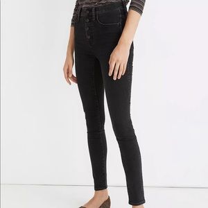 Madewell High-Rise Skinny Jeans, Button-Front